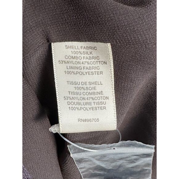 Rebecca Taylor Sz 2 NWOT 100% Silk Textured Lace Cami Ruffle romantic‎ goth - Picture 6 of 10